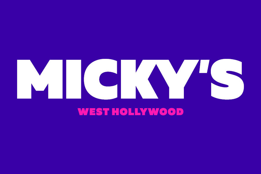 The official Micky’s West Hollywood logo in black and red.