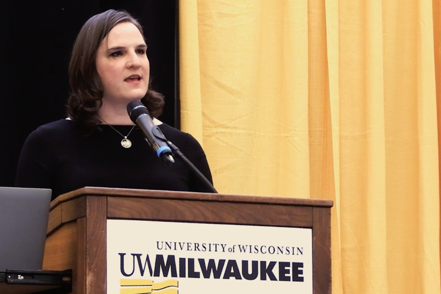 Ashley Altadonna speaks at UWM’s Lavender Graduation 2023