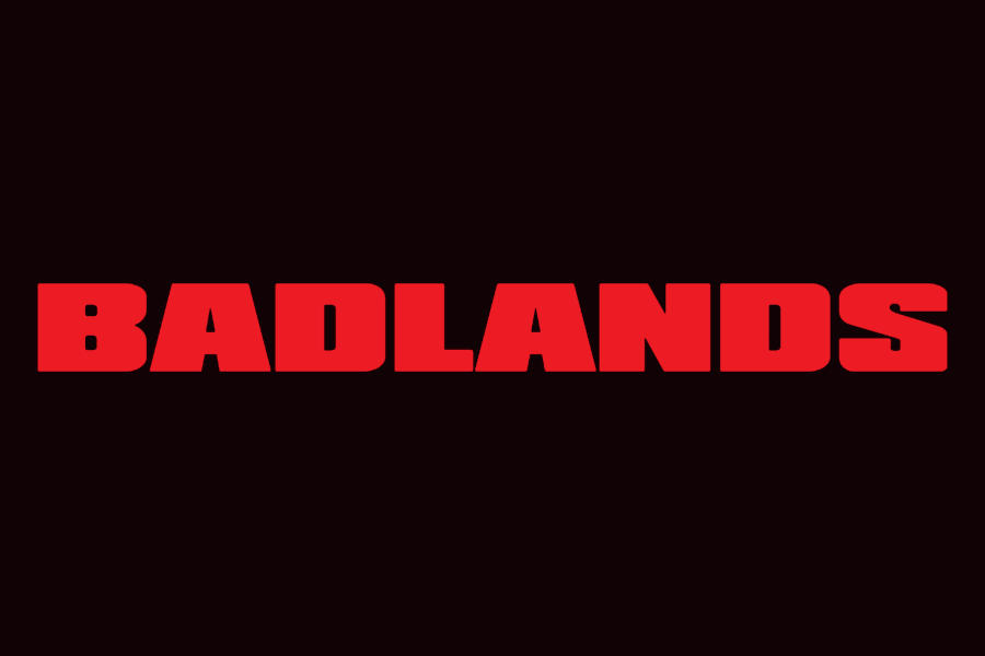 Logo of Badlands Portland displaying the venue’s name in large red block letters against a black backdrop.