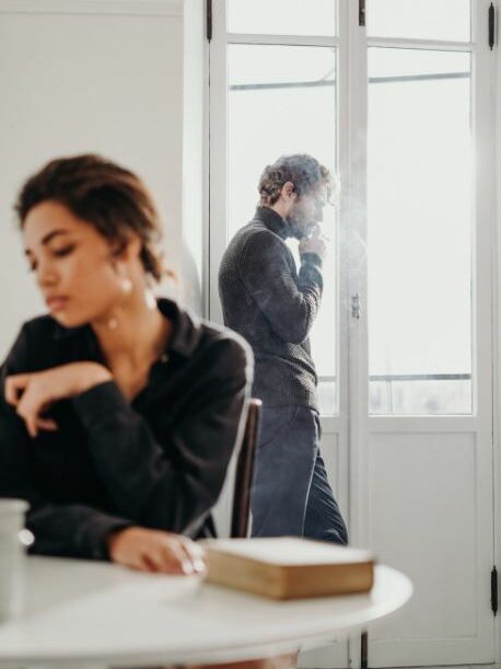 sad couple